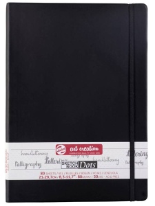 Caiet de schite Art Creation Dots Black 80g/mp