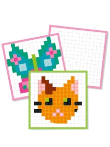 Carte de colorat Graffy Pixel Avenue Mandarine - Animale domestice, 24 file, spira GY131C