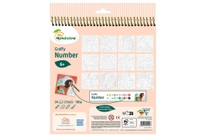 Carte De Colorat Graffy Pop Number Cai Avenue Mandarine GY109C - Img 2