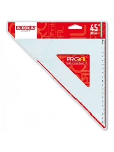 Echer aluminiu 45° 30 cm Arda 18032