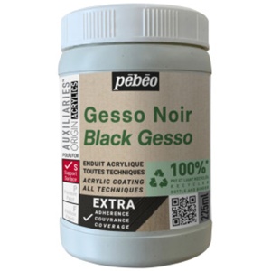 Gesso negru extra 225ml Studio Green Pebeo 818623