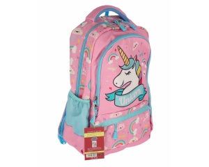 Ghiozdan pentru clasa pregatitoare Unicorn, roz, SWUNICOR04, Pigna