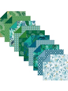 Hartie origami Vegetal chic 60 coli 70g 15X15cm Clairefontaine 95354C
