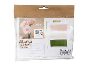 Kit creativ Mini Craft model Garofite din Hartie Creponata 977473