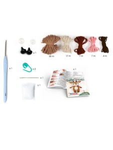Kit creativ pentru crosetat Amigurumi model Cerb Graine Creative 420220
