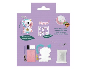 Kit de cusut Mini Couz'in model Olympe unicornul My Mandarine, cod KC089C