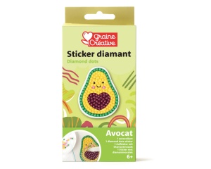 Kit Mozaic cu Strasuri, model Avocado 750271 Graine Creative
