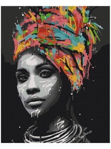 Kit pictura pe numere African contrast Profiart 51369