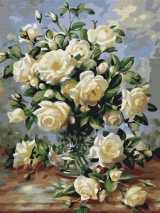 Kit pictura pe numere Cream still life Profiart 52675