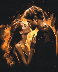 Kit pictura pe numere Flame of Love 53889