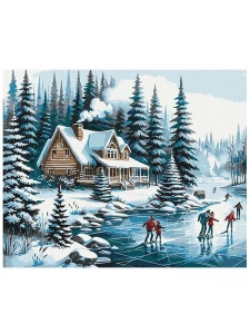 Kit pictura pe numere Winter Holidays 53846