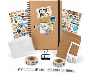 Kit scrapbooking, model jurnal de calatorie, Graine Creative, 517822