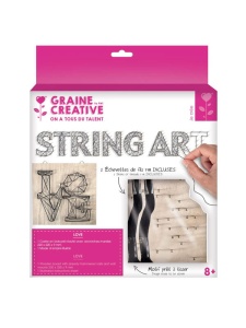 Kit string art Pene Graine Creative, 20 x 30 x 0,9 cm, cod 100654