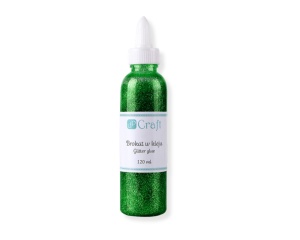 Lipici cu Sclipici 120ml Verde DPBK-007 Dp Craft