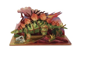 Macheta 3D Stegosaurus din lemn Graine Creative 651054