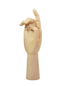 Mana de lemn articulata, model femeie, 25 cm, Sonnet