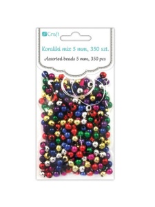 Margele in culori metalizate 5 mm, 50 g, Dp Craft GRKO-003