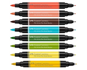 Marker Pitt Artist Pen Dual cu tus pigmentat 2 capete Faber-Castell