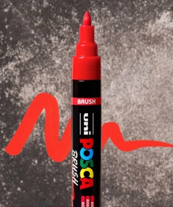 Marker Uni PC-5BR 1-4mm Brush Posca - Img 5