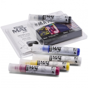 Markere acrilice set 5 x 30 ml Mat Pub Pebeo 255181