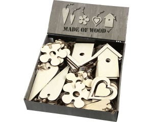 Ornamente de lemn 6,5-21,5 cm 56739 Creativ Company
