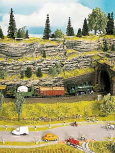Perete din piatra pentru diorame Rock wall stratified Noch 58480