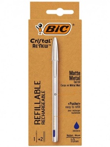 Pix metalic cu mecanism + 2 rezerve BIC BC997201/2