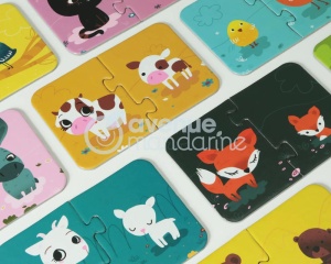 Puzzle educativ Mama si copilul, My Mandarine, cod JE502O