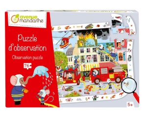 Puzzle educativ, model Pompieri, My Mandarine, cod PU022C