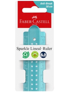 Rigla 30cm Sparkle Faber-Castell FC172030