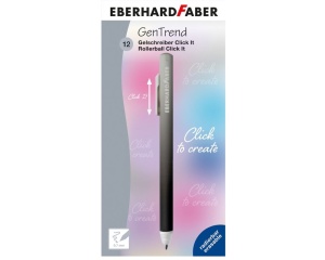Roller cu cerneala albastra care se poate sterge, 0,7 mm, Erase-it Click, Eberhard Faber