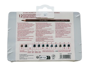 Set 12 Creioane Asortate pentru Schita si Desen Cutie Metal Conte 2186