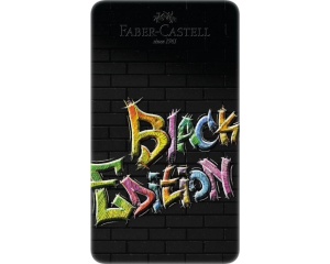 Set 12 creioane colorate Black Edition Faber Castell 116413