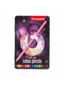 Set 12 creioane colorate Soft Grip Light Bruynzeel 60212002