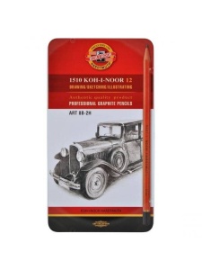 Set 12 creioane grafit Koh-I-Noor ART 8B-2H