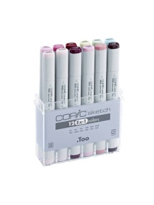 Set 12 markere cu cerneala pe baza de alcool, Copic Sketch Ex-1, 21075415