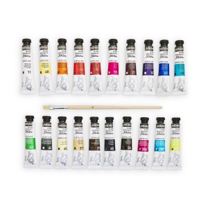 Set 20x20ml culori acrilice Pebeo Studio acrylics + 1 pensula cadou 833426