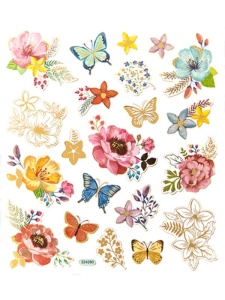 Set 21 Abtipilduri Fluturi si Flori Dp Craft DPNK-045