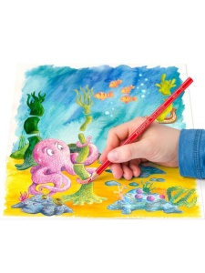 Set 24 creioane pentru acuarela Noris Aquarell Staedtler + pensula 144 10NC24