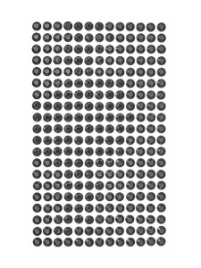 Set 260 cristale adezive negre 6mm Dp Craft grkr-066