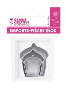 Set 3 forme metalice de taiat, briosa Graine Creative 265054