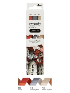 Set 3 Markere Copic Ciao Paleta de Culori Architect 220750304