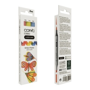 Set 3 markere cu cerneala pe baza de alcool, Copic Ciao Brilliant, 220750303 - Img 2