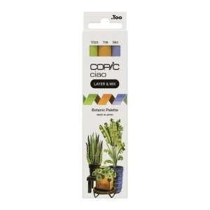 Set 3 markere cu cerneala pe baza de alcool, Copic Ciao Layer & Mix Paleta de Culori Botanic, 220750306