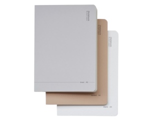 Set 3 notebook-uri, hartie crem dictando, punctata si velina, 100 gm², Open Notes, Drasca