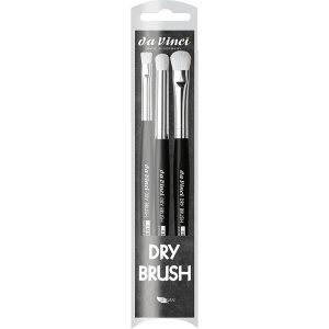 Set 3 pensule daVinci cu fibre sintetice pentru miniaturi 4179