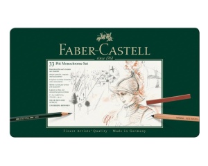 Set 33 Creioane Pitt Monochrome Faber Castell, 112977