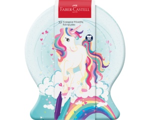 Set 33 culori carioca unicorn connector Faber-castelL 155544
