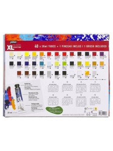 Set 40 x 20 ml Culori de ulei fine XL Oil + 1 pensula Pebeo 920246