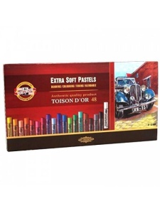 Set 48 pasteluri uscate, extra-moi, rotunde, Toison d'Or Koh-I-Noor 8556